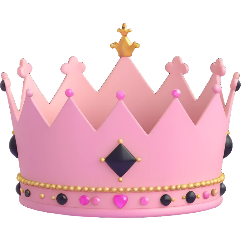 light pink crown emoji