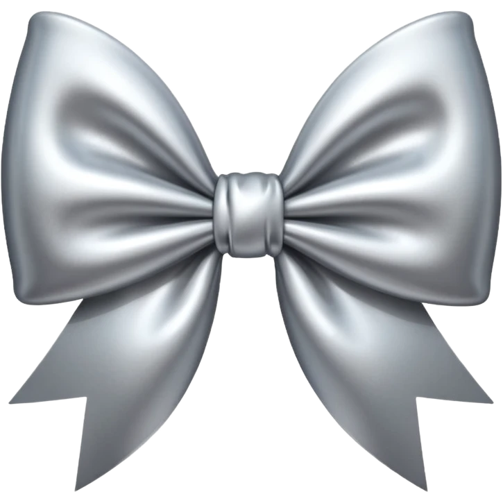 Metallic bow emoji