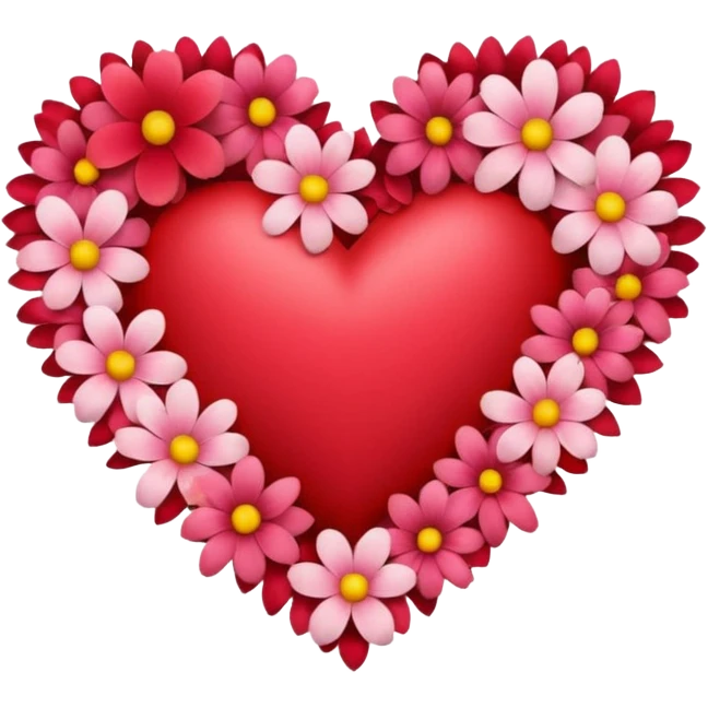 Heart with flowers emoji