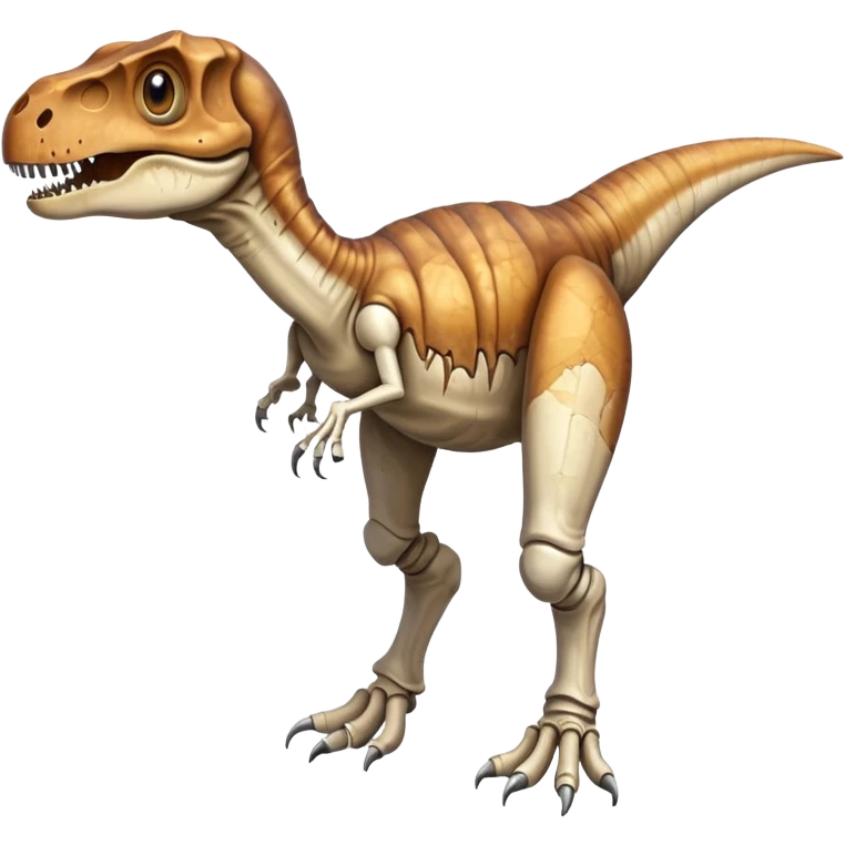 a dinosaur leg bone with eyes emoji