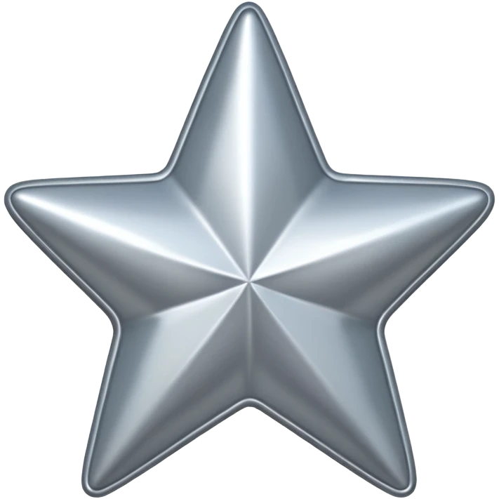 Silver star emoji