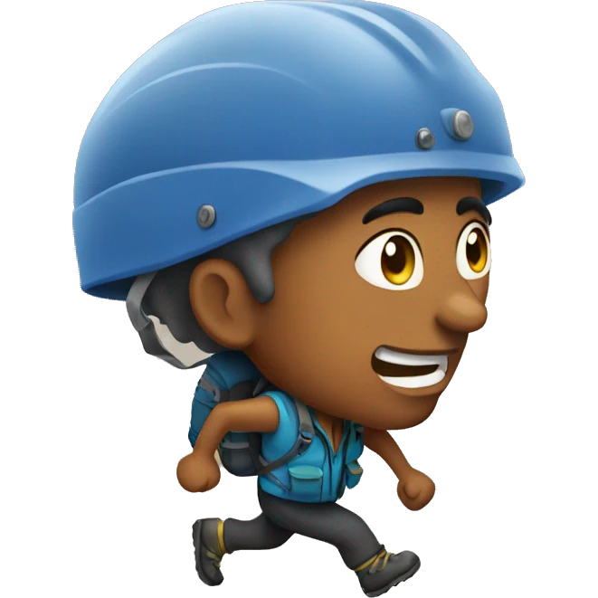 Mountain climbing  emoji