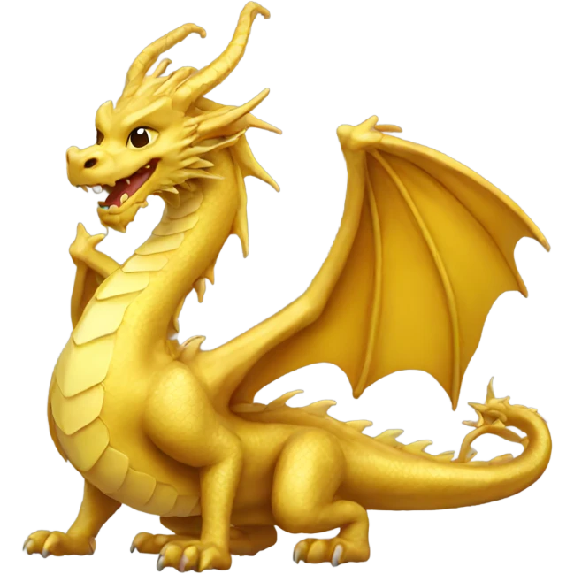 Golden dragon emoji
