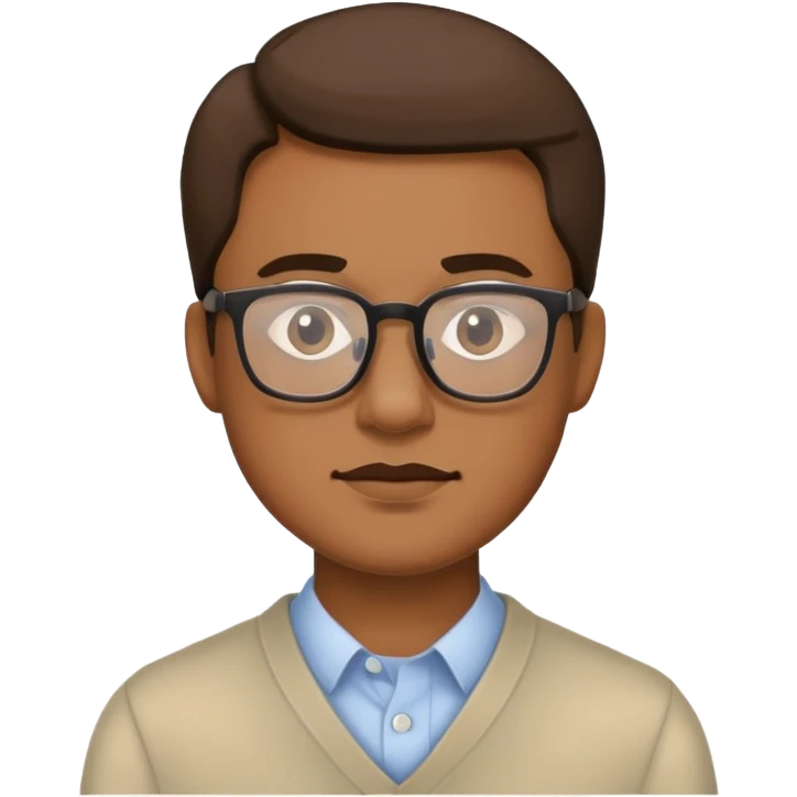 Man with glasses emoji