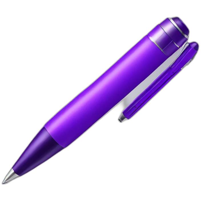 purple pen emoji