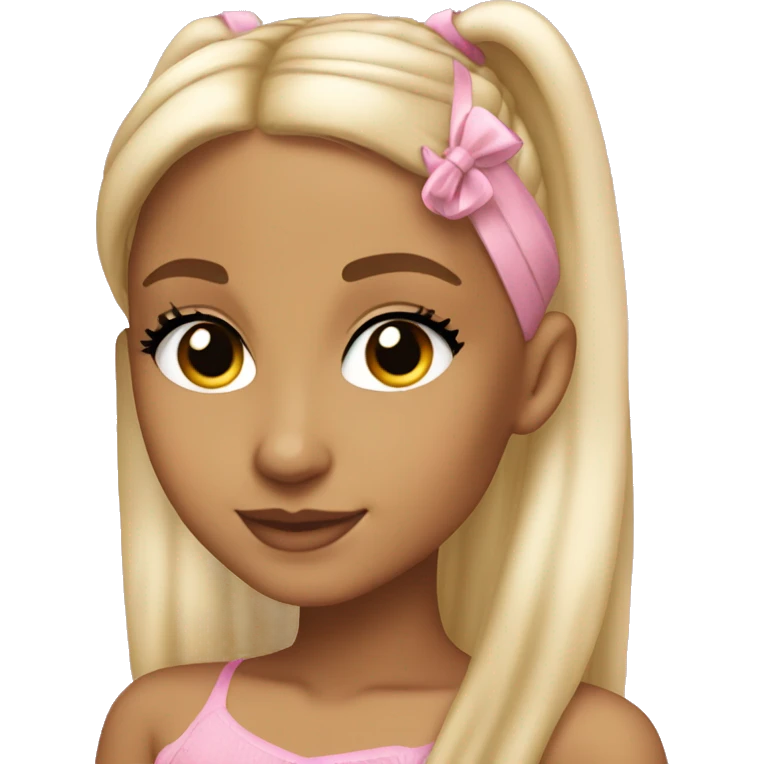ariana grande blond and pink emoji