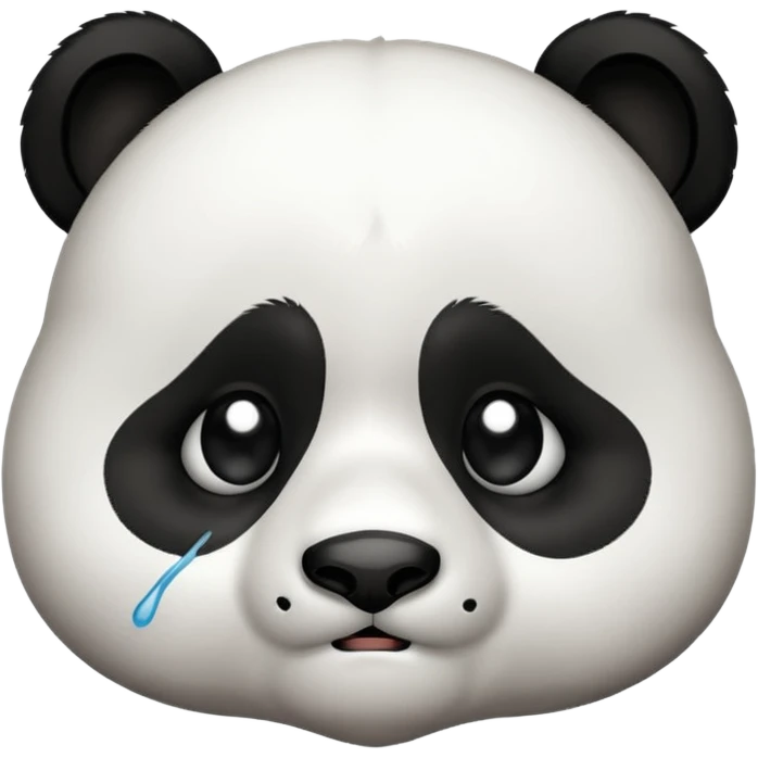 Sad panda crying emoji