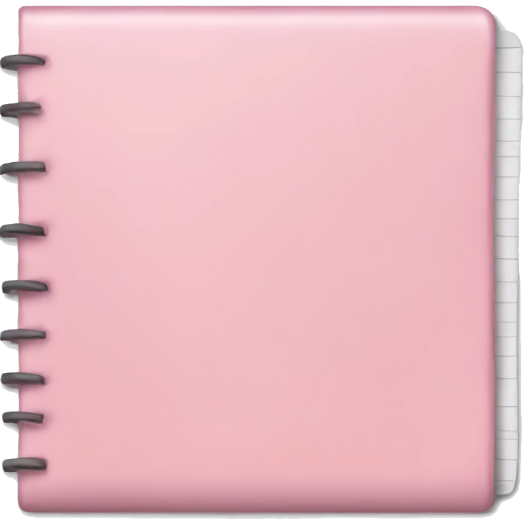 light pink notepad emoji