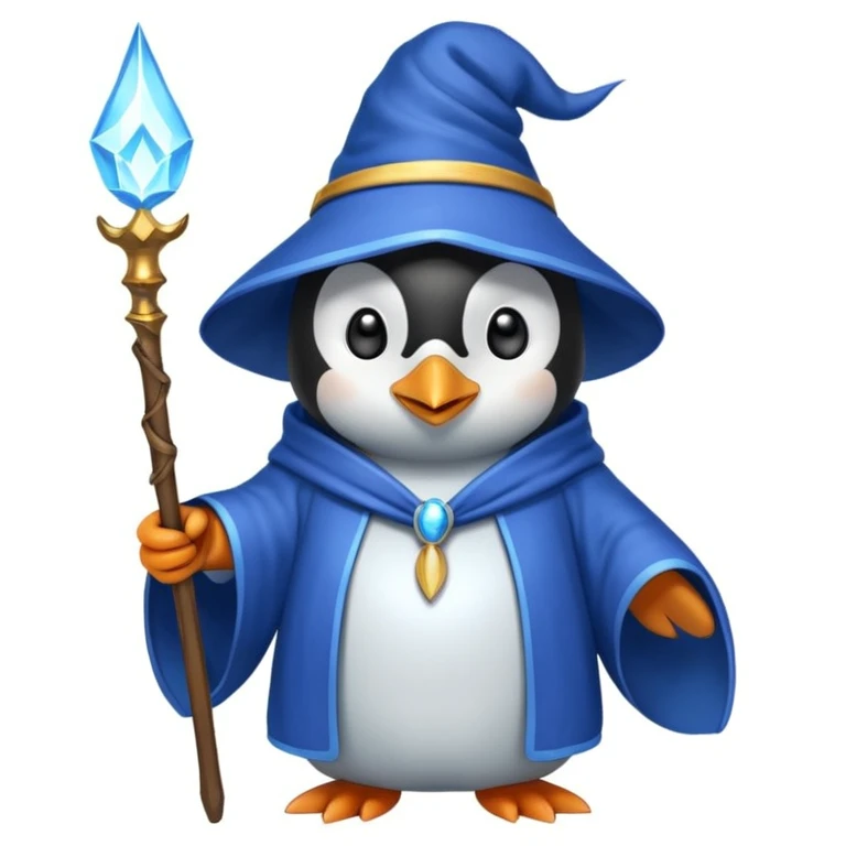 Penguin Wizard emoji