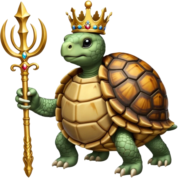 royal tortiose with scepter emoji
