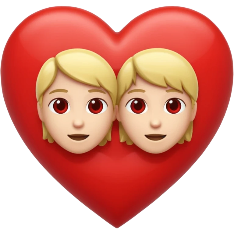 M + V in a heart  emoji