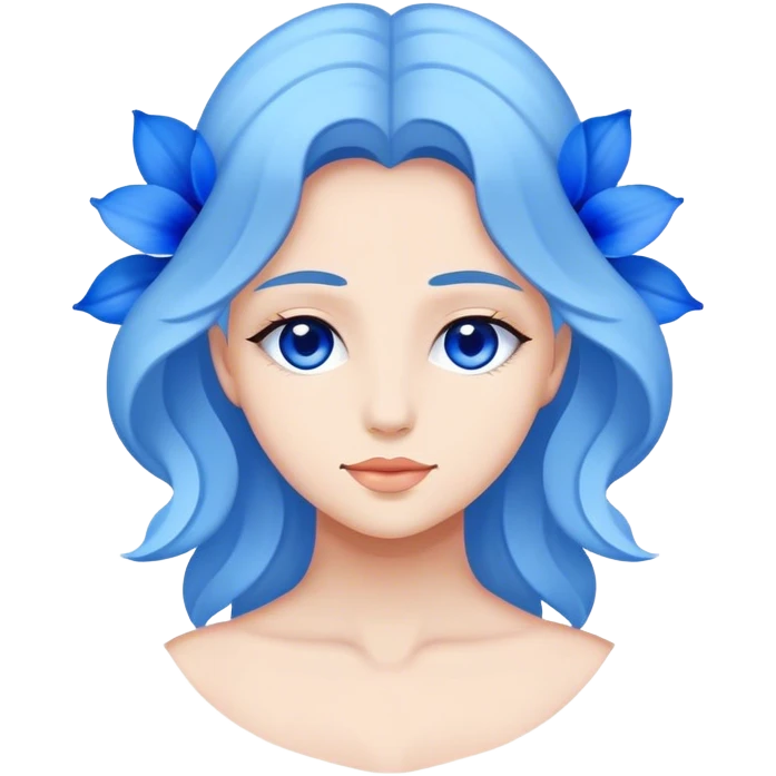 Felicia amelloides emoji
