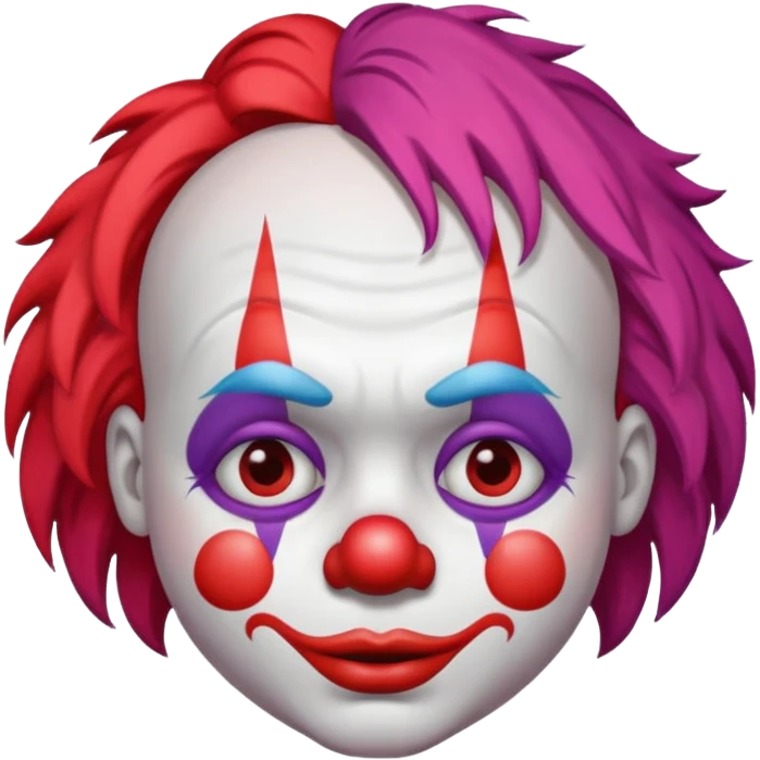 clown with sad face emoji