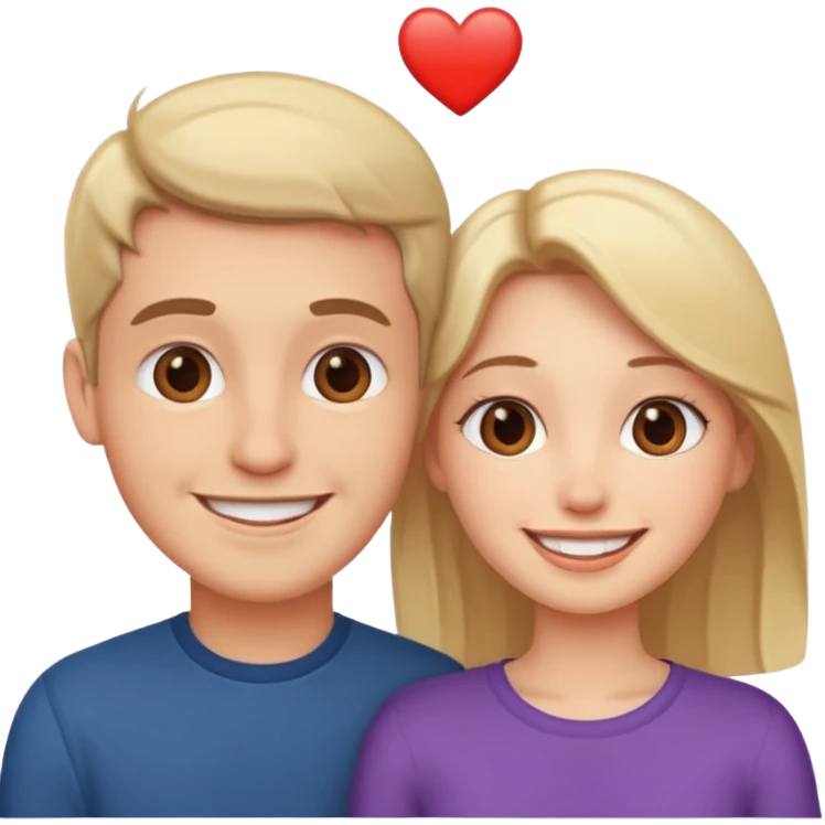 couple in love talking emoji