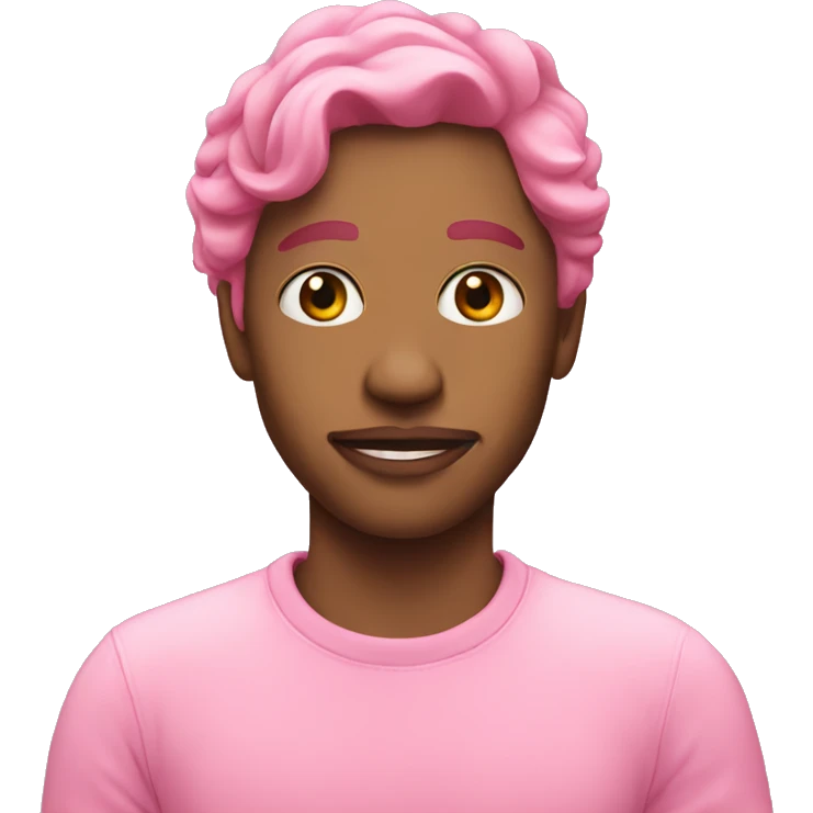 Pink heard emoji
