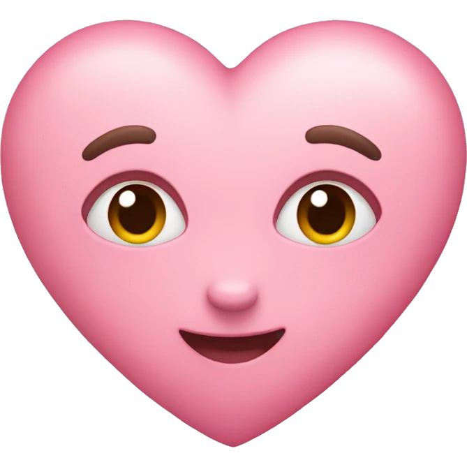 Pink pastel heart emoji