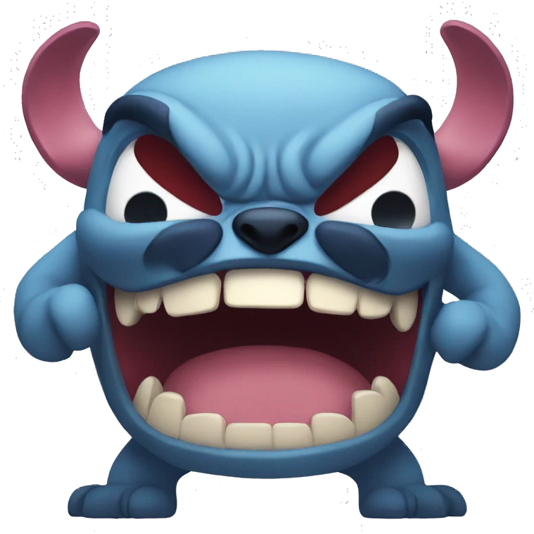 Angry stitch emoji
