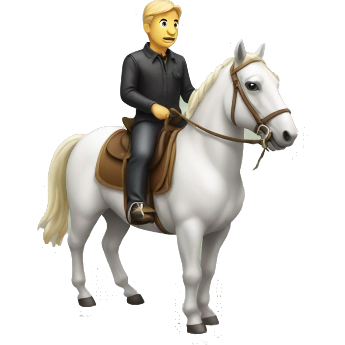 Man on a horse  emoji