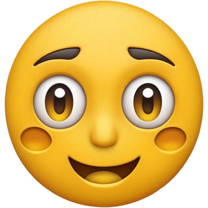 Yellow iOS emoji side eyeing camera and grimacing emoji