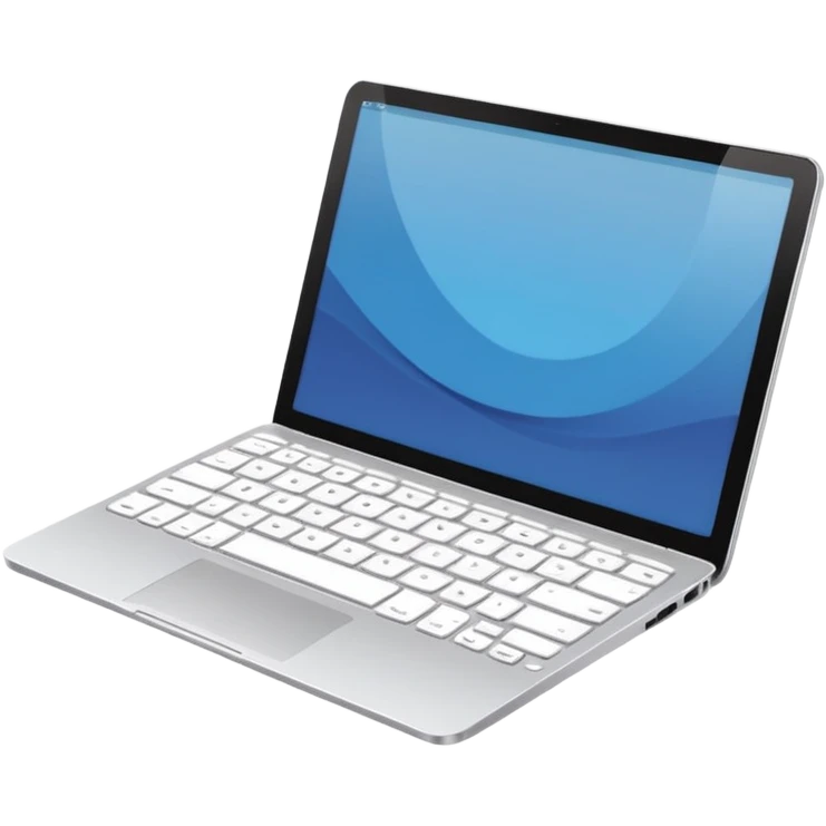 white laptop emoji