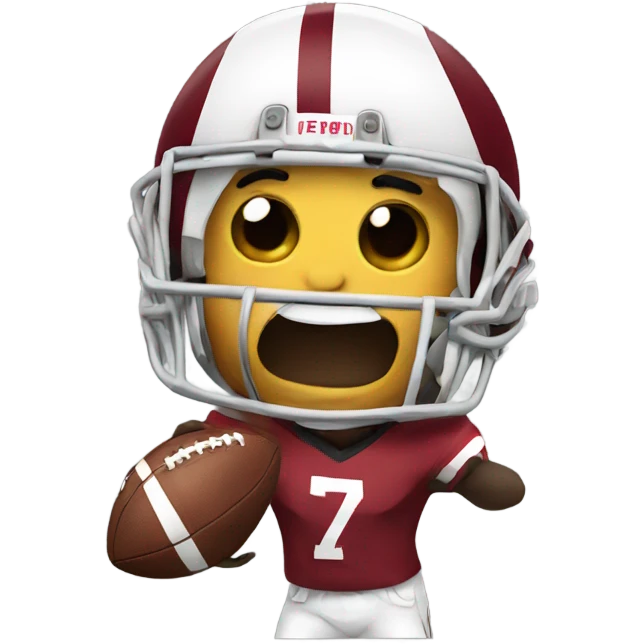 football with a bow emoji
