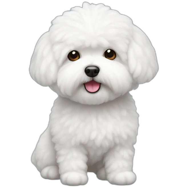 Fluffy bichon frise emoji