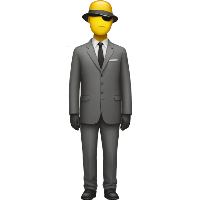 full size invisible man  emoji