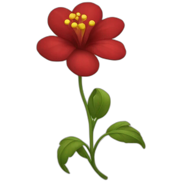 Fleur rouge emoji