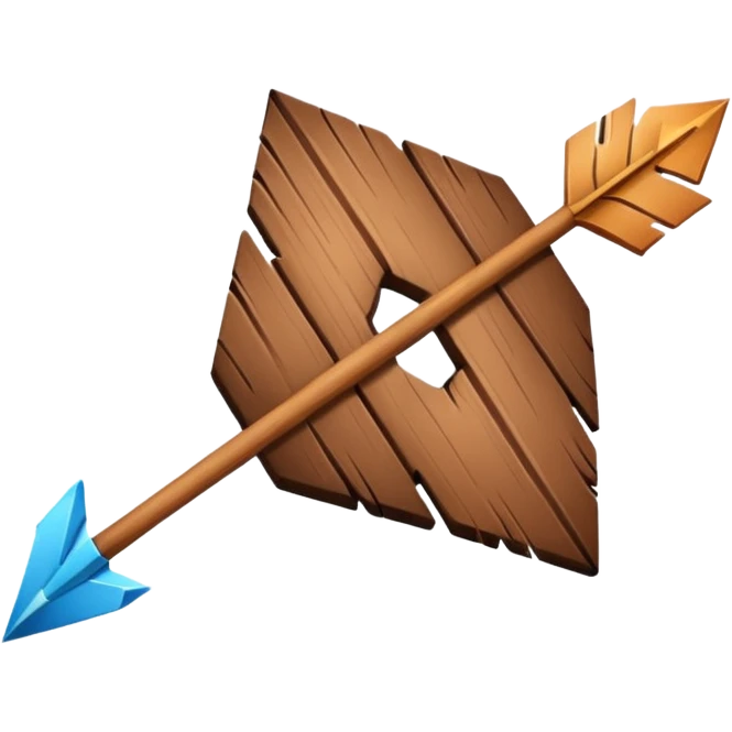 one arrow element looking down emoji