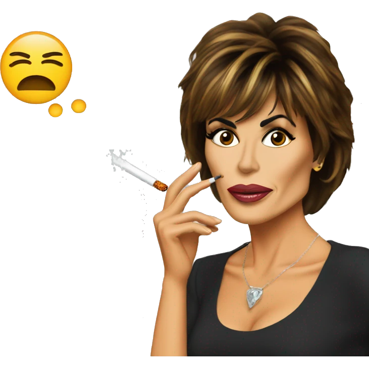 lisa rinna smoking emoji