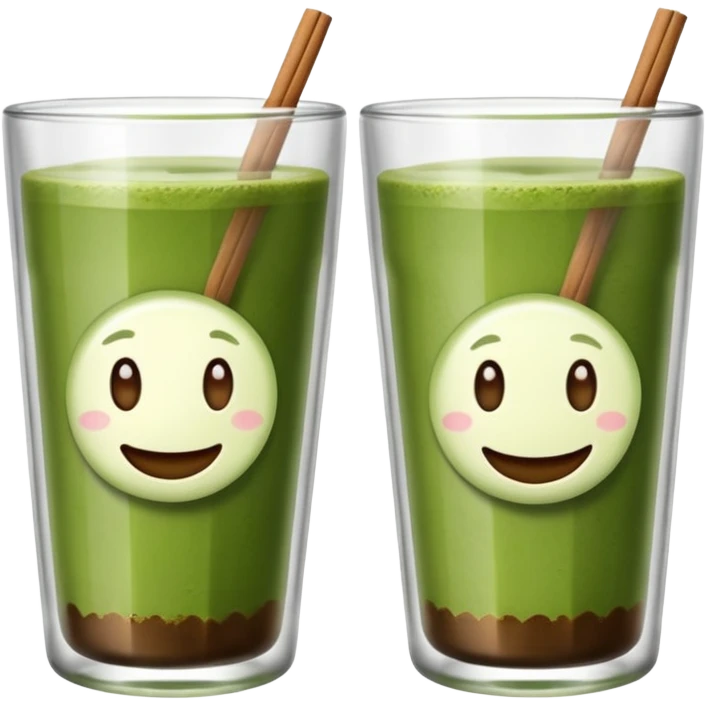 Aesthetic matcha & chai together emoji