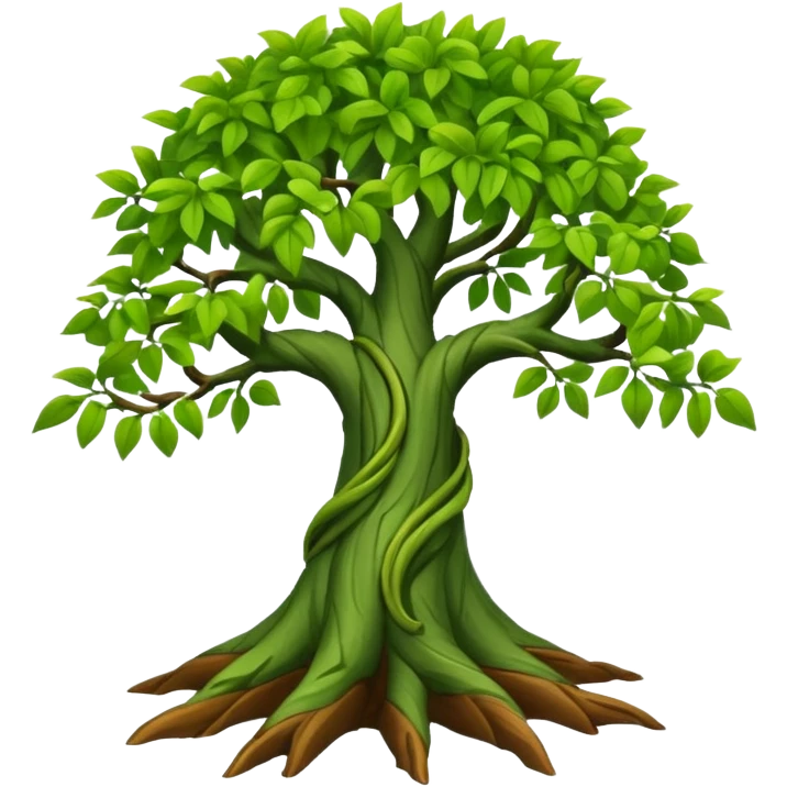 3d style proboscis tree emoji