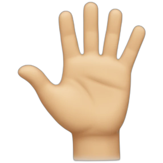 Waving hands fingers pointing down emoji