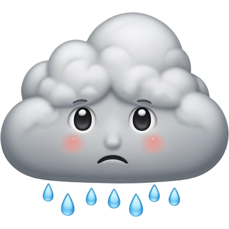 A sad cloud emoji emoji