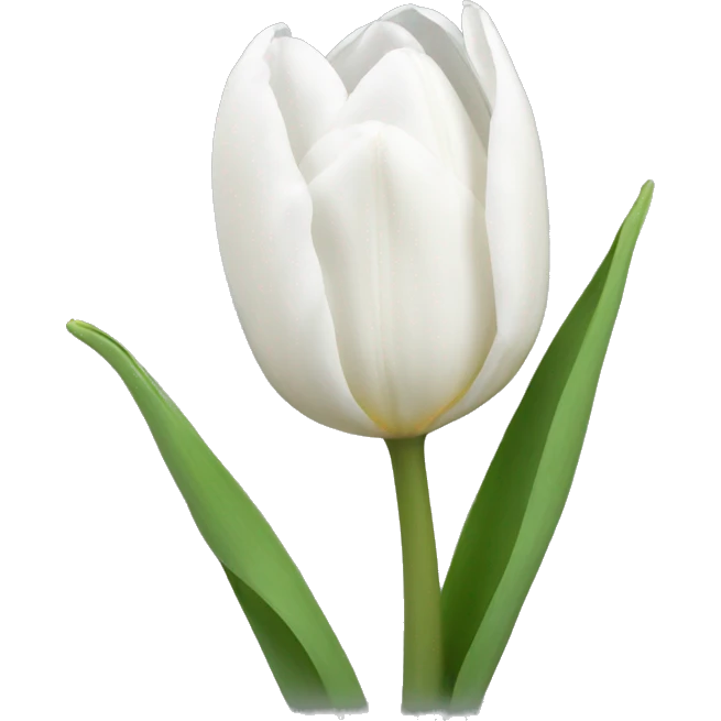 white tulips emoji