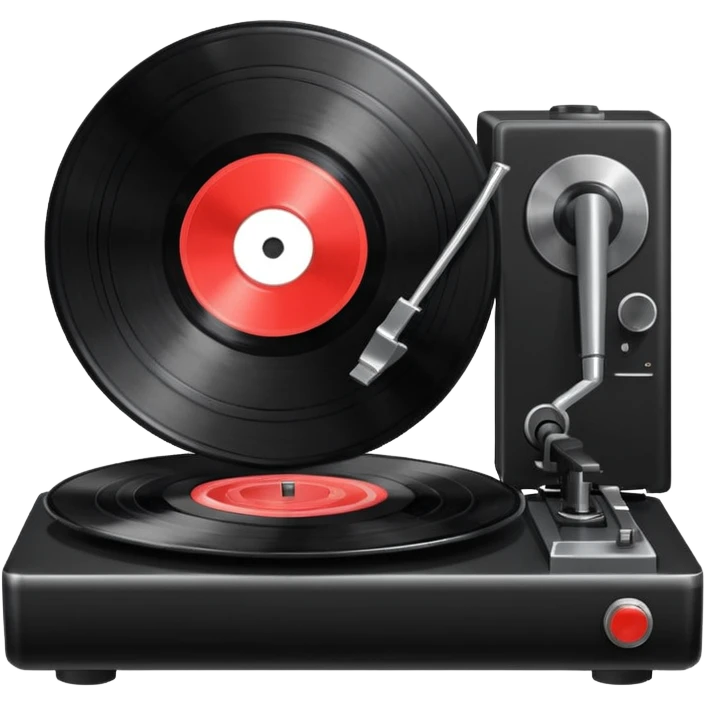 A record player spinning emoji