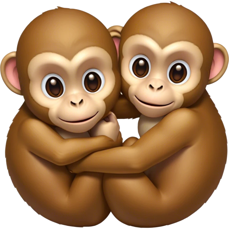 2 monkeys in love emoji