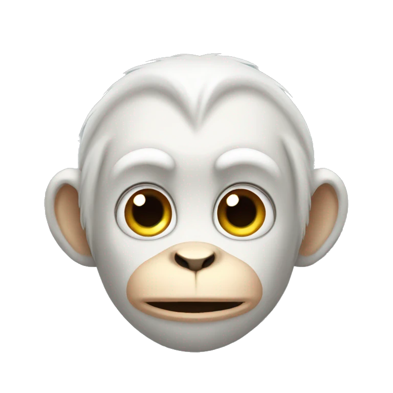 white monkey emoji