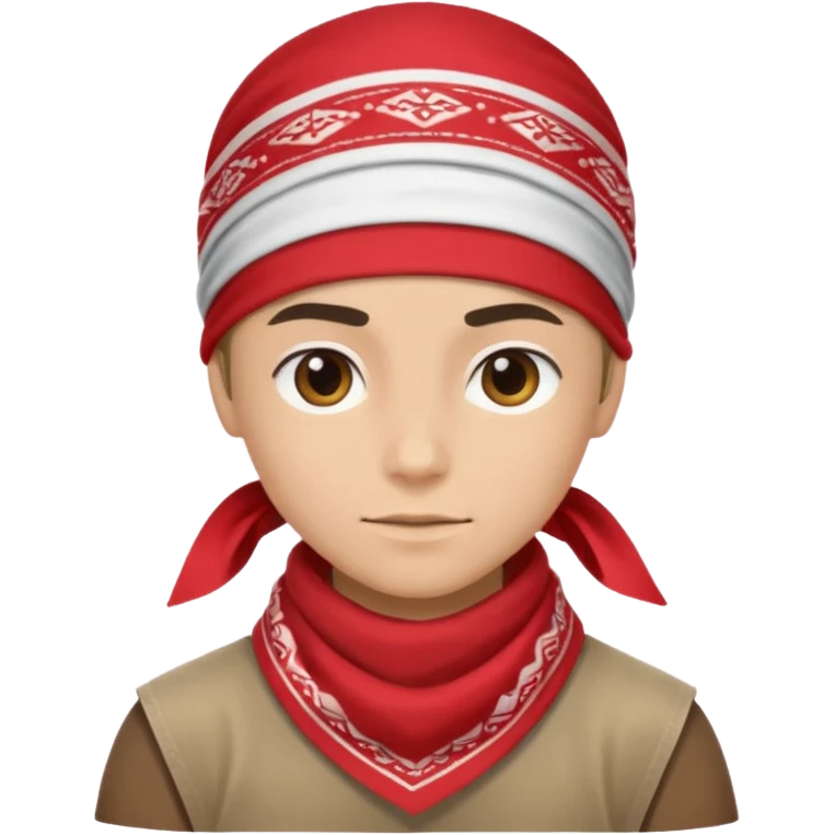gangster emoji, with a bandana, confident look emoji