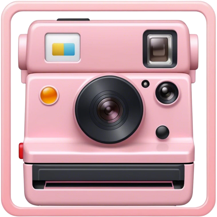 Polaroid frame light pink  emoji