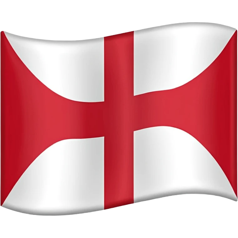 Una bandera del pais basko el rojo en forma de x y una cruz blanca el fondo rojo emoji