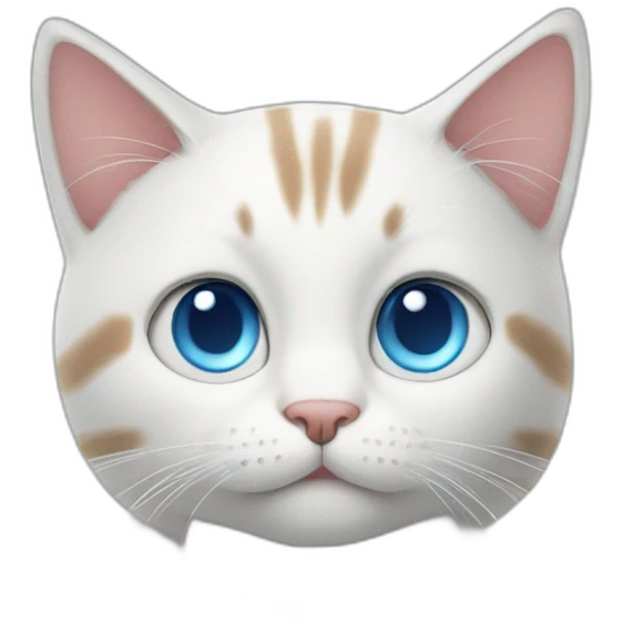cat blue eyes book chilling emoji