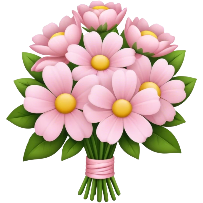 pale pink flower bouquet  emoji