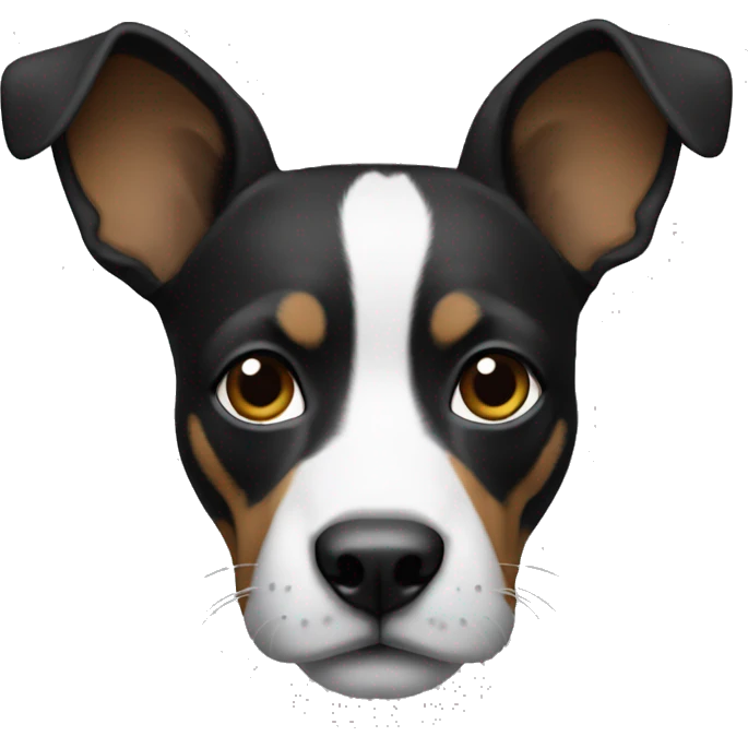 black-tri-american-bollie-with-cropped-ears emoji