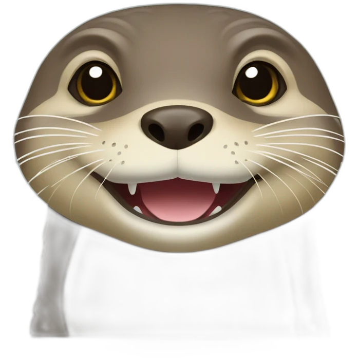 Loutre sur tortue emoji