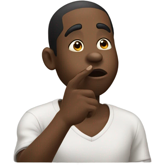 Black men blow kiss  emoji