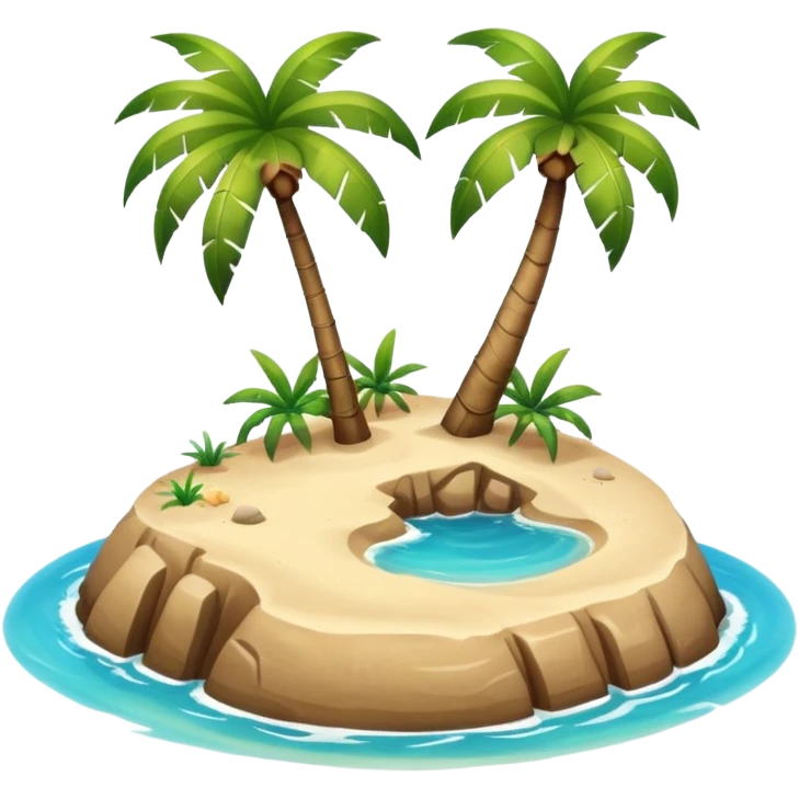tiny island with palm emoji