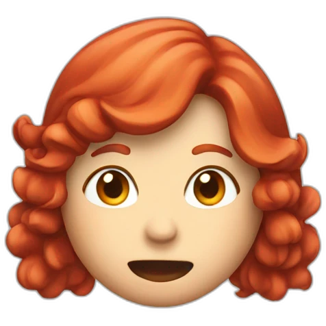 Steam coming out of ears red head emoji