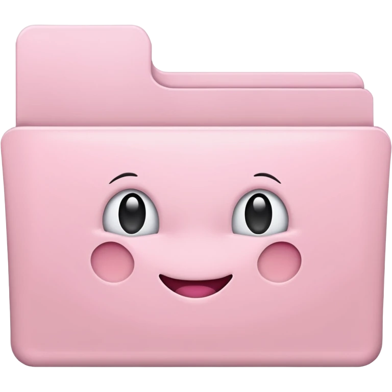 Pale pink folder emoji