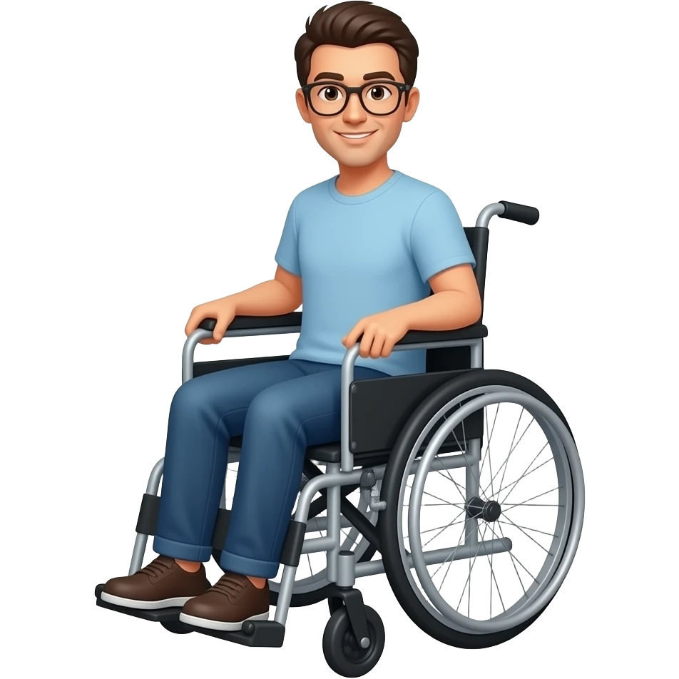 Disabled wheelchair user emoji